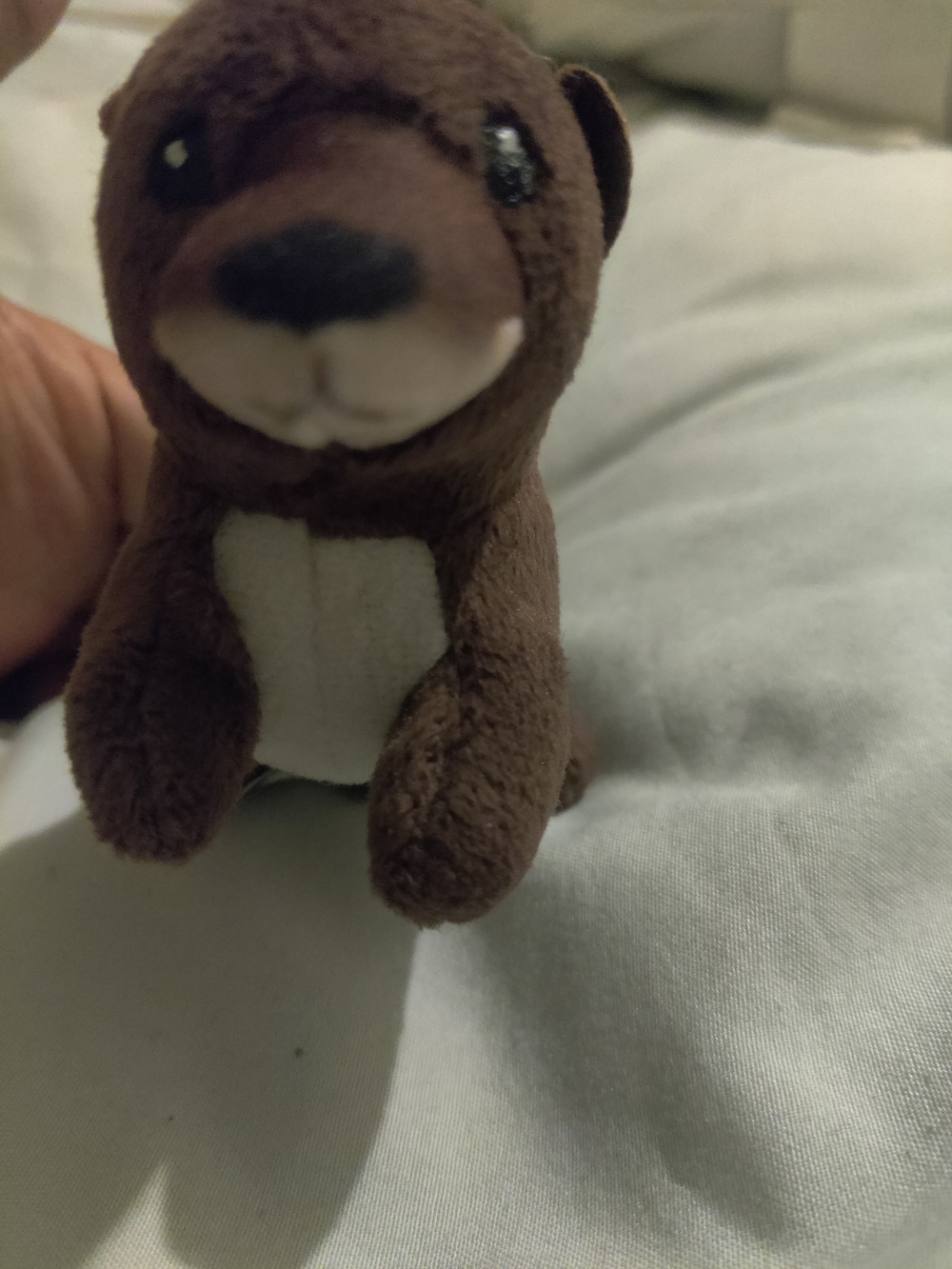 National Geographic Brown and Cream Plush Otter